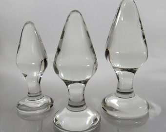 Smooth tapered glass butt dildo Gree voyeur video
