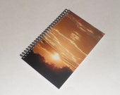 Sunset Spiral notebook; spiral journal; diary; dream journal; gift journal; spiral bound notebook; travel journal