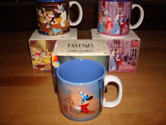 Collectible Ceramic Disney Mugs / Coffee Mugs by yankytreasure