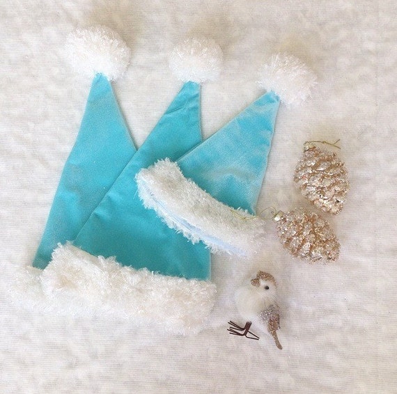 items similar to christmas santa hat tiffany blue santa items similar to christmas santa hat tiffany blue santa