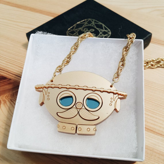 Tik Tok Necklace - laser cut acrylic