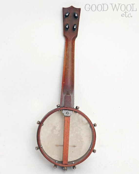 antique banjo ukulele stella banjolele 1920's pro