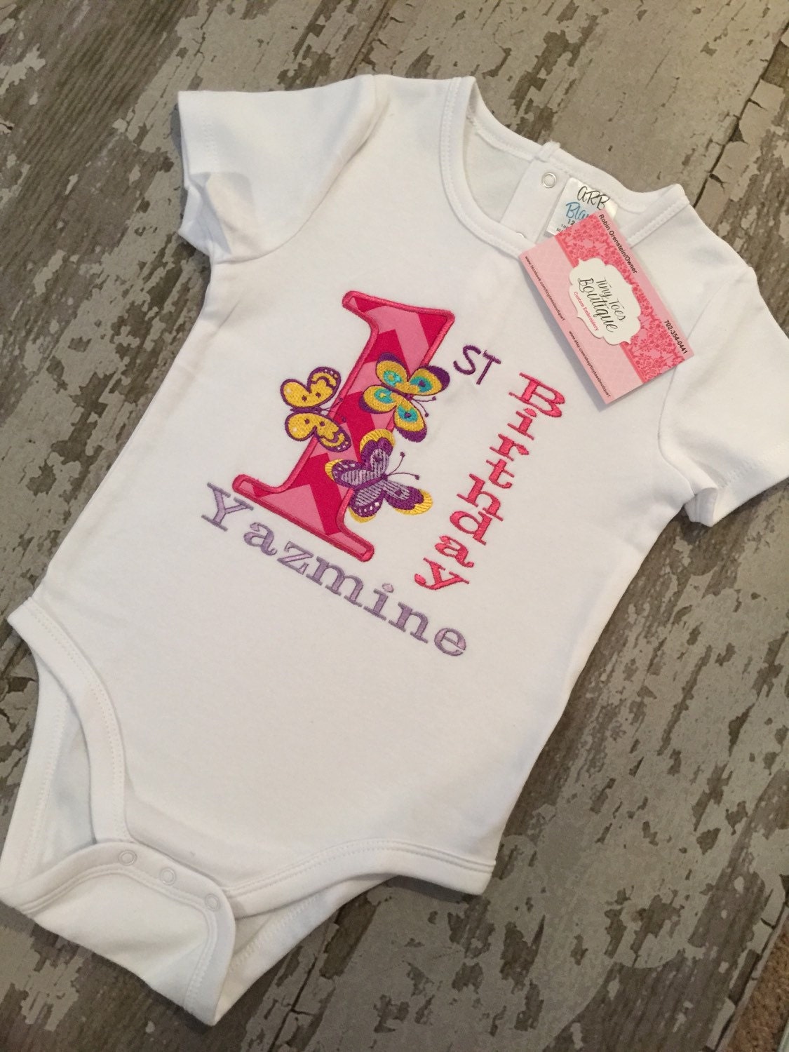 1st Birthday Applique Shirt