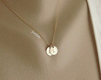 necklace initial jewelry 14k filled gold popular items onogram sister personalized couple mom gift