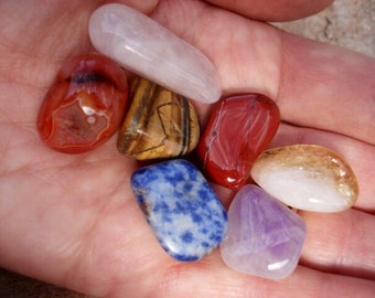 7 Chakra Stones Set, Healing Crystals, Tumbled Stones, Healing Crystals and Stone Set, Crystal and Minerals, Rock and Minerals for Healing