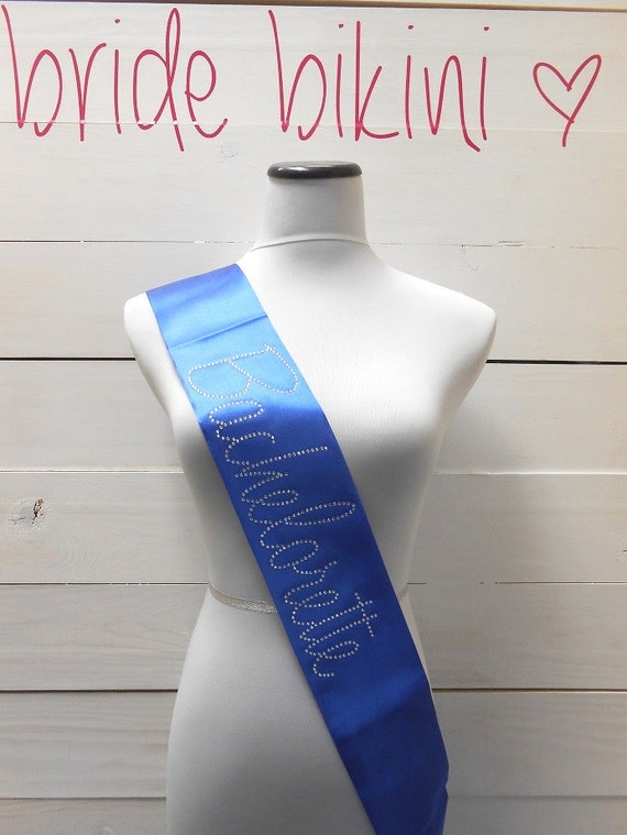 Bride Sash. Satin Sash. Bride-To-Be Sash. BACHELORETTE SASH.