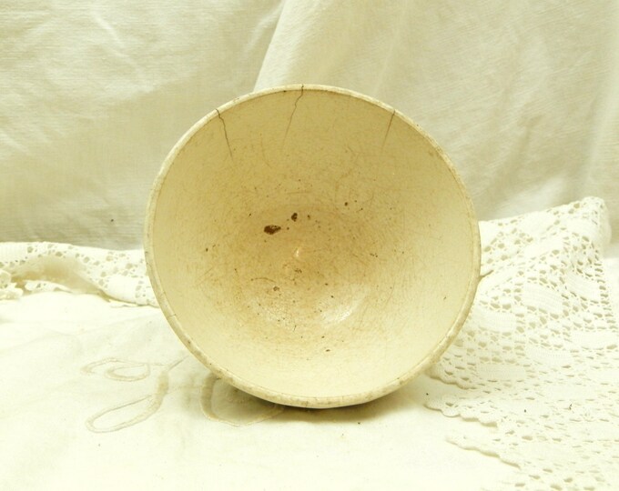 Antique Belgian Farmhouse Ceramic Café au Lait Bowl, Pottery Coffee Bowl from Europe, French Country Kitchenalia Decor, Shabby Cottage Antique Belgian Farmhouse Ceramic Café au Lait Bowl, Pottery Coffee Bowl from Europe, French Country Kitchenalia Decor, Shabby Cottage