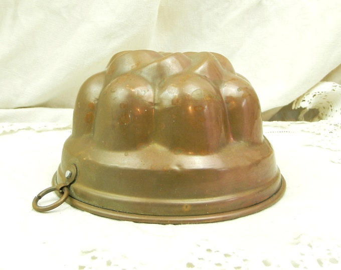 Antique French Copper Charlotte Cake Mold / Jello Mold / French Baking / French Decor / French Baking Tin / Kitchenware/ Kitchenelia / Home Antique French Copper Charlotte Cake Mold / Jello Mold / French Baking / French Decor / French Baking Tin / Kitchenware/ Kitchenelia / Home