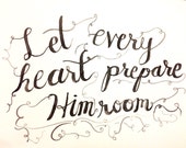 Let Every Heart ink painting Let Every Heart ink painting