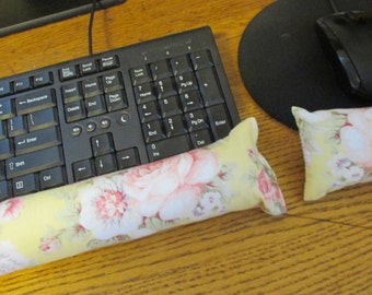 Yellow Rose Wrist Supports, Keyboard Wrist Rest, Mouse Wrist Rest