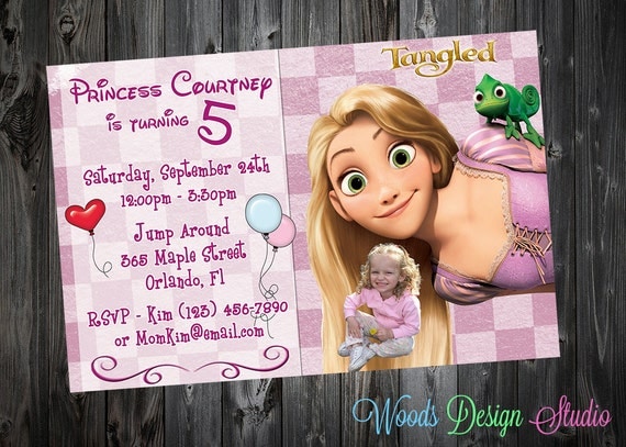 Personalized // Custom // Tangled Rapunzel Birthday Party