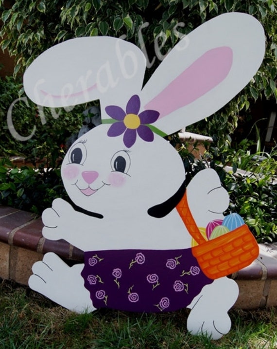 girl bunny easter yard art large easter decoration by girl bunny easter yard art large easter decoration by