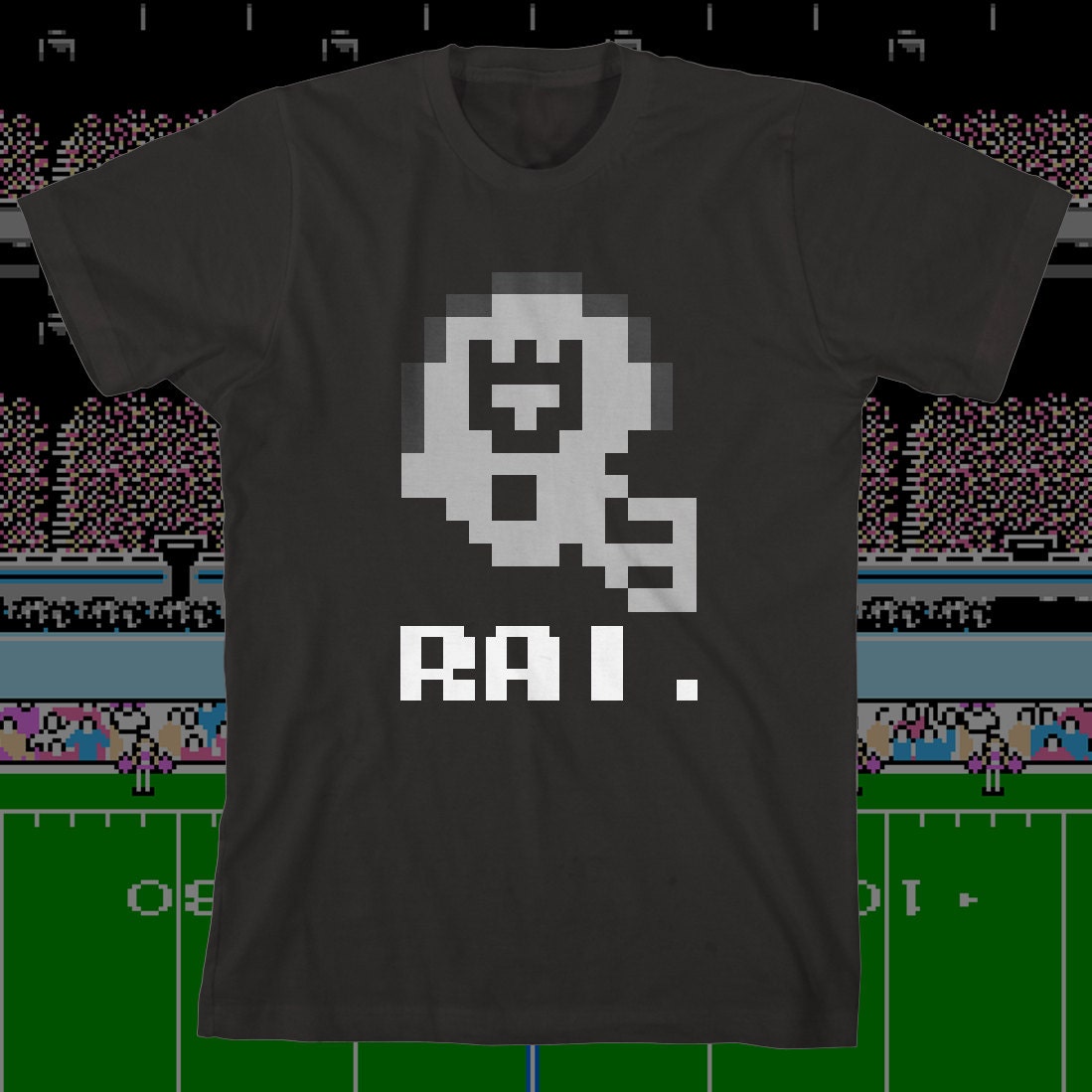 Los Angeles Raiders Tecmo Super Bowl Shirt Mini by TecmoBowlers