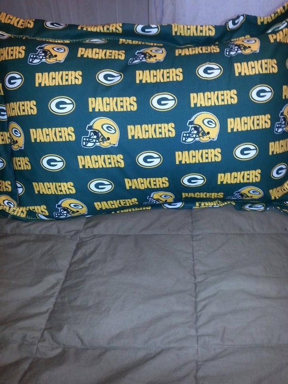 Green Bay Packers pillow shams by sewnbyangie on Etsy