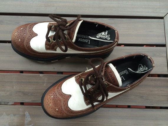 brown and white wingtip