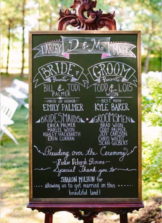 LARGE Wedding Chalkboard - Rustic Wedding - Chalkboard Display - Rustic Chalkboard - Chalkboard Seating Chart - Wedding Seating Chart by CountryBarnBabe