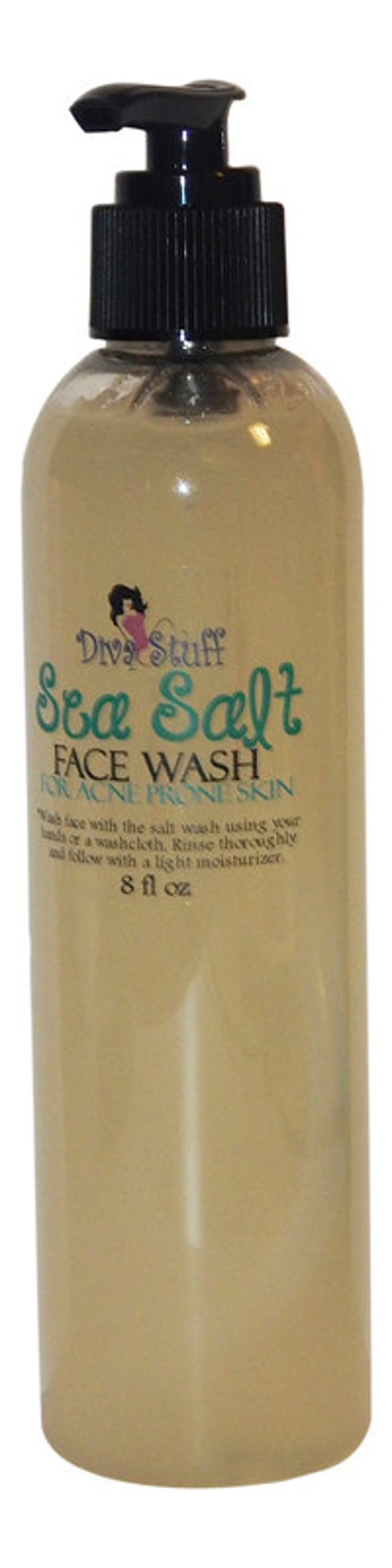 Diva Stuff Sea Salt Face Wash with Tamanu by DeluxeDivaDelights