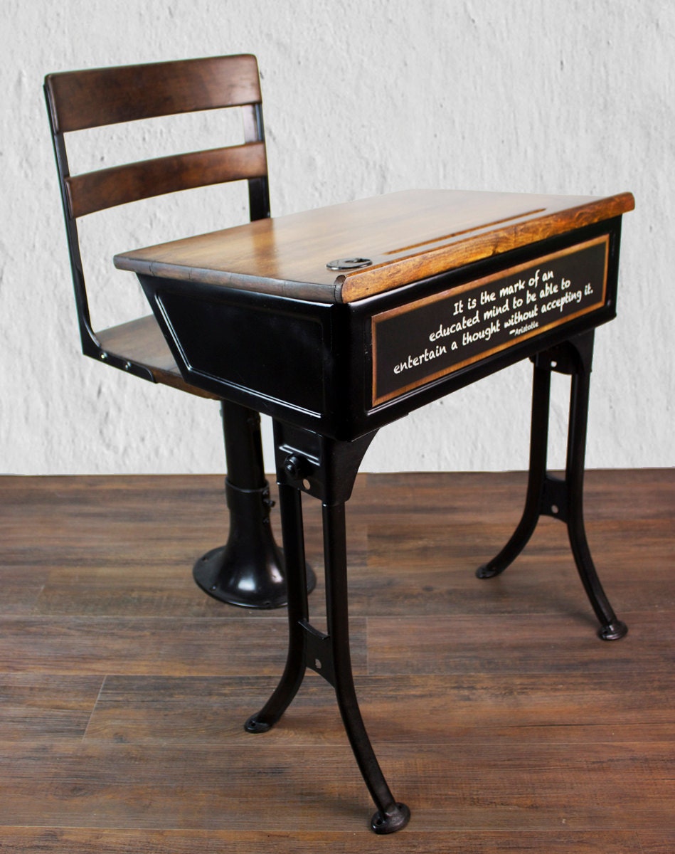 Antique School Desk and Chair