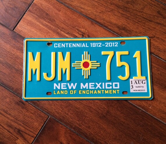 Colorful New Mexico Centennial License plate by InnerInstincts