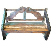 Antique Vintage Wooden Benches-Indi Retro Style Furniture, bohemian decor