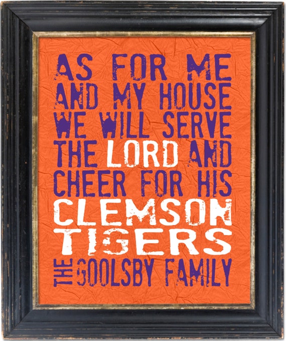 As For Me and My House 8x10 Custom wall art decor print