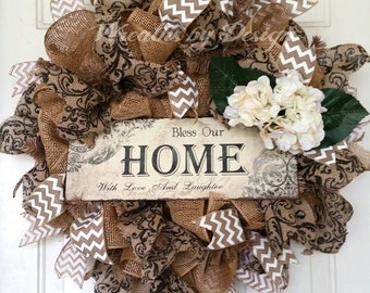 Burlap hydrangea | Etsy