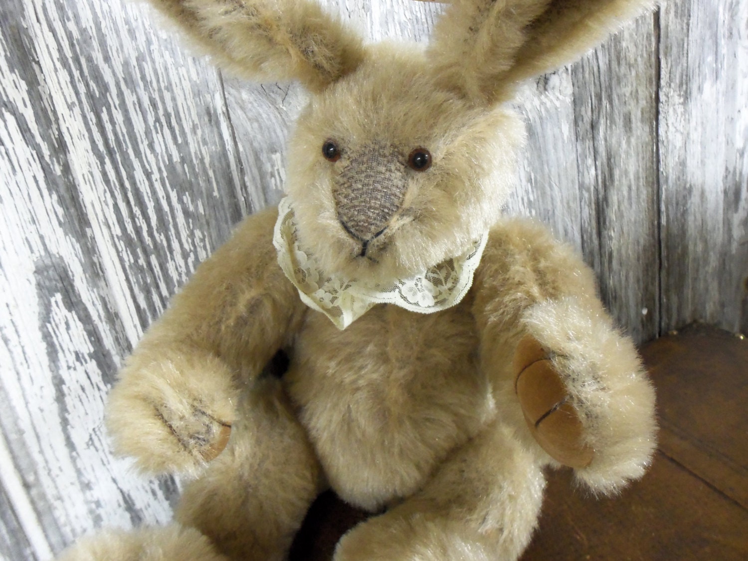 Vintage Mohair Rabbit Bunny Buckingham by The Russ by birchleaves