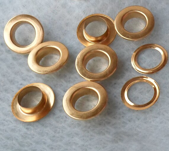 Metal Flat Eyelets Grommets With Washers 12mm Barrel
