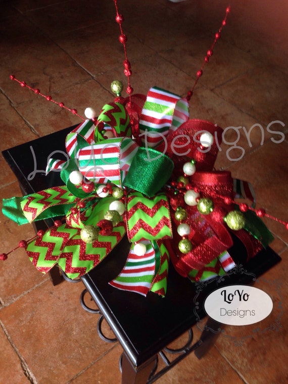 items similar to christmas tree topper funky bow items similar to christmas tree topper funky bow