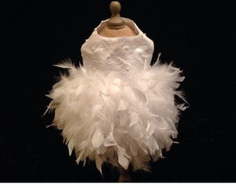 Wedding Dog Dress (white or ivory)