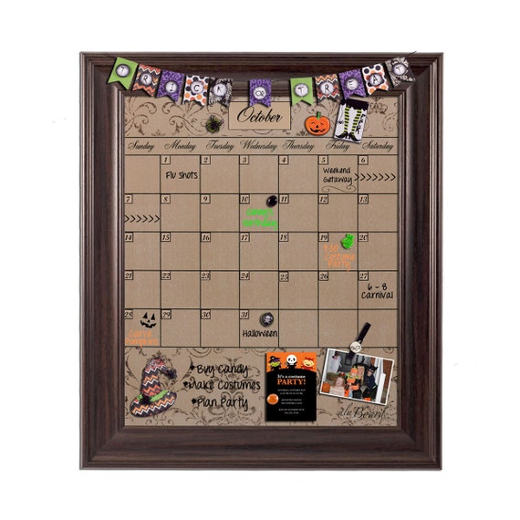 Framed Whiteboard Calendar Framed Dry Erase Calendar
