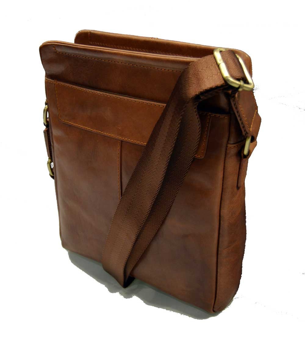 Tablet leather shoulder bag satchel mens tablet by ItalianHandbags