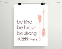 Popular items for be kind be brave on Etsy