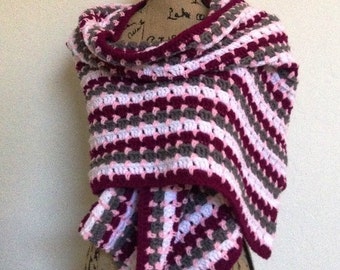 Blue & white polka dot flip flops by AngelCraftCrochet on Etsy