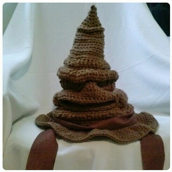 CoCo Crochet Sorting Hat Wizard Hat by CoCoCrochetByLee on Etsy