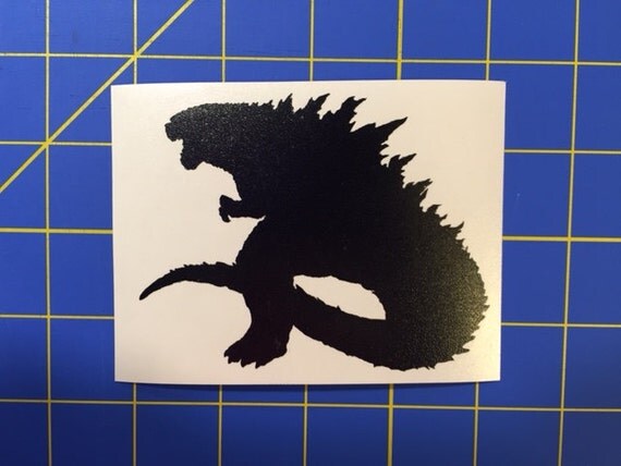 Godzilla 2014 Silhouette Decal/Sticker 3X4