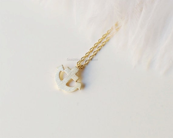 anchor necklace, Ships Anchor Necklace in gold, necklaces for women ...