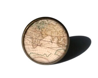 WORLD MAP RING - Vintage map ring - World traveler gift - Travel ring - Vacation ring - World map jewelry