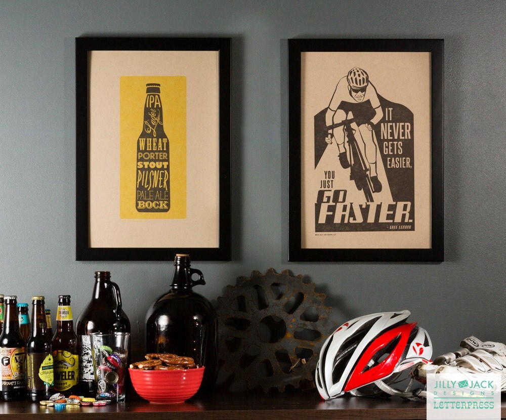 Man Cave Art Wall Decor Wall Art Gift for Cyclist You Just
