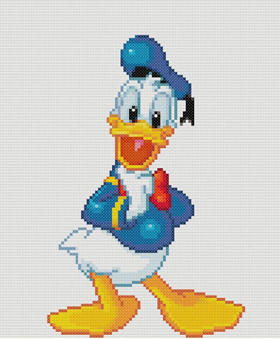 Donald Duck Cross Stitch PatternDisney Mickey and Friends