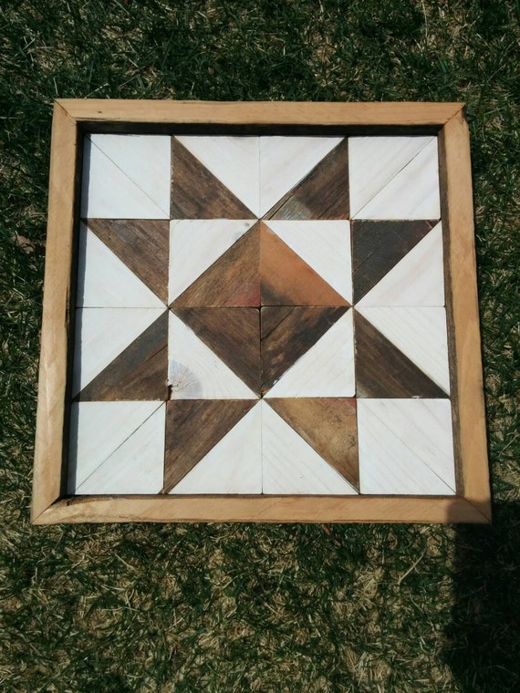 Wooden Quilt Block by goatsoverthemoon on Etsy