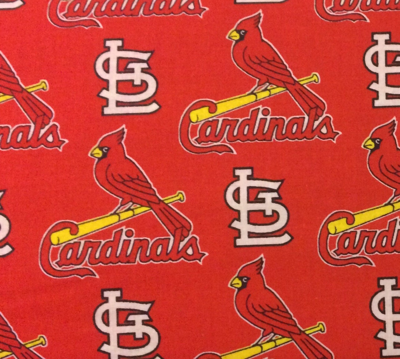 St. Louis Cardinals COTTON fabric by the yard brand new on