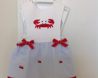Crab Patterned 5 Piece Newborn Set