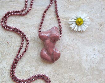 Mini Venus Goddess - Pale Plum Porcelain