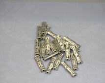 10 Antique Silver Pewter Bamboo-Shaped Beads – 22mm X 6mm, For Jewelry Making