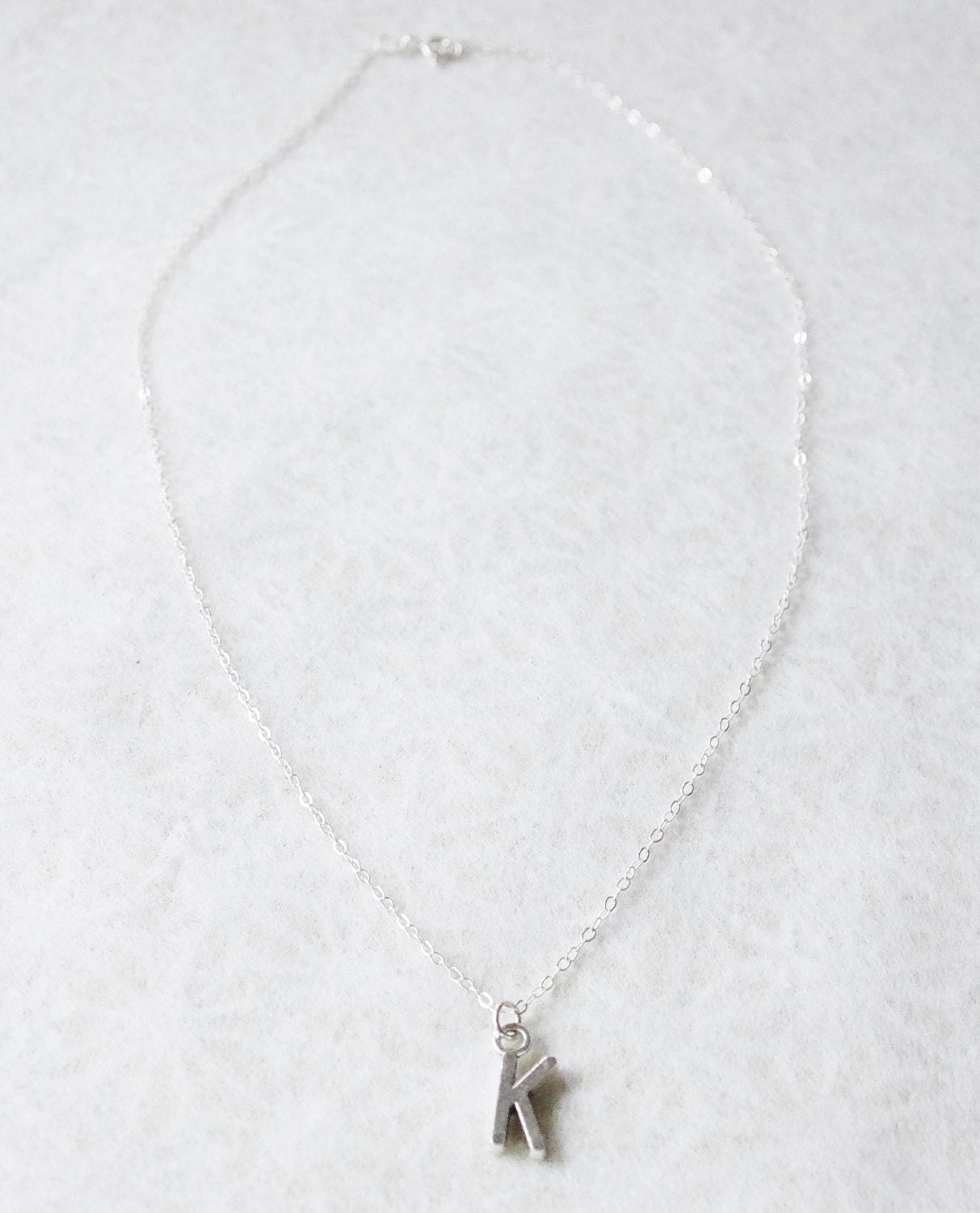 Personalized Jewelry Silver Letter by SmittenKittenKendall