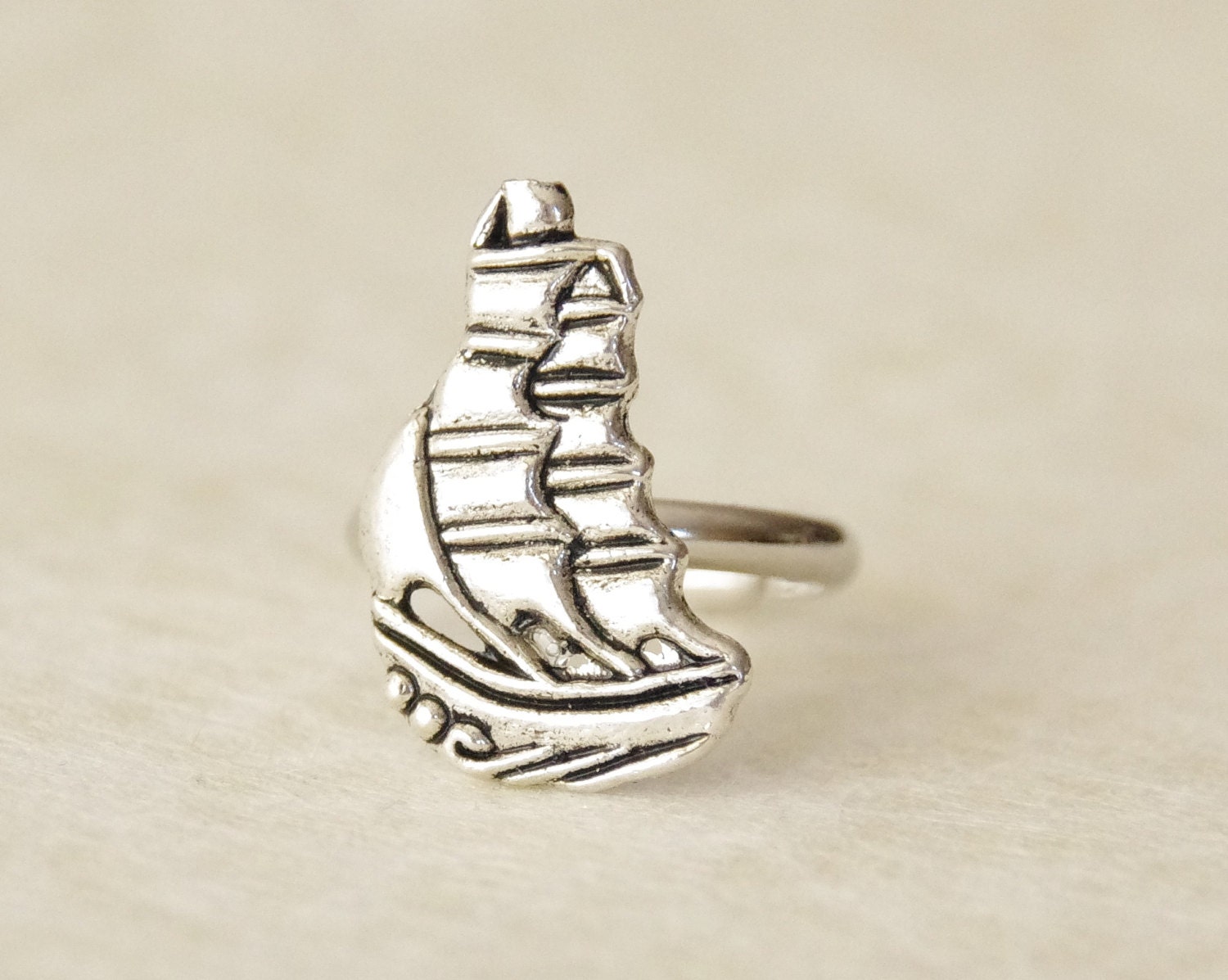 Pirate Ship Ring / Nautical Ring / Sailboat Ring / Boat Ring