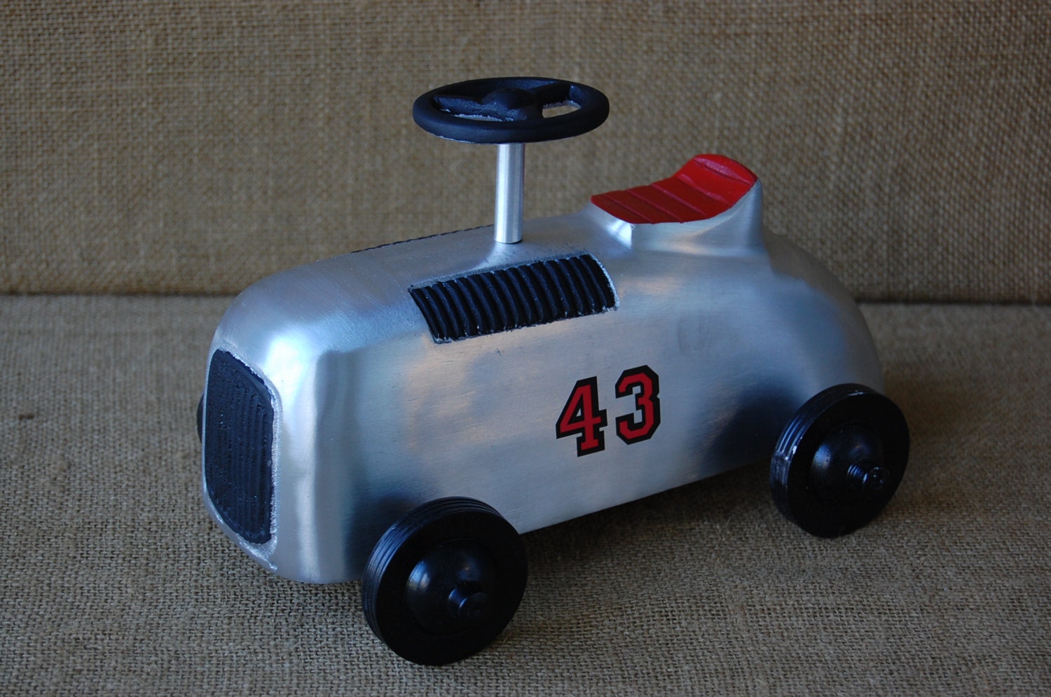 Vintage Reproduction Soap Box Derby Race Car Toy Polished