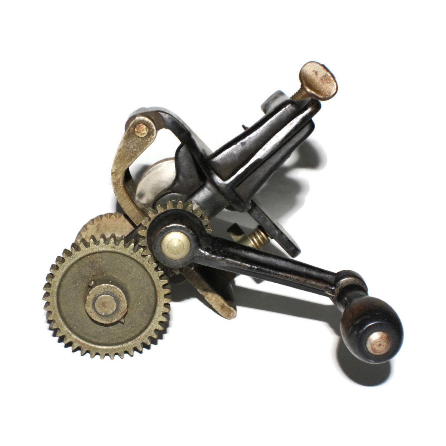 Antique Defiance Hand Crank Pinking Machine Pinking Shears