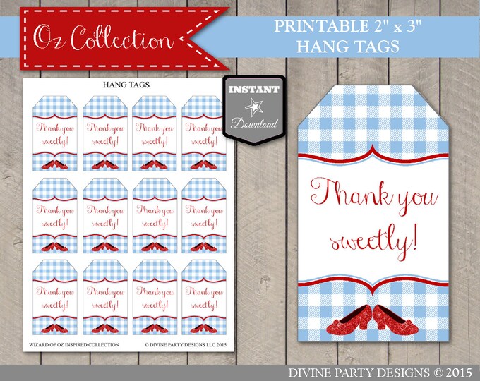 SALE INSTANT DOWNLOAD Wizard of Oz Inspired Printable Birthday Party Package / 13 Items / Printable Diy / Oz Collection / Item #100